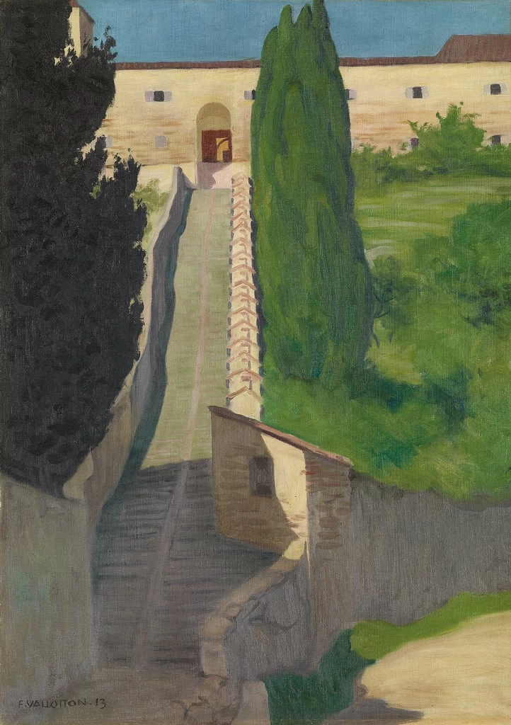 I gradini del Convento di San Marco, Perugia, 1913
